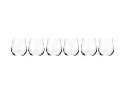 Cosmopolitan Stemless Wine Glass 455ML Set Of 6 Gift Boxed