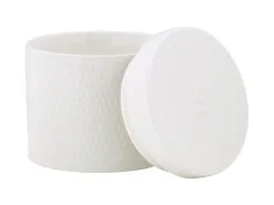 White Basics Diamonds Canister 600ML Set Of 3 Gift Boxed -KITCHENWARE SHOP dv0185 sp1