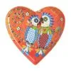 Love Hearts Heart Plate 15.5cm Fan Club -KITCHENWARE SHOP dx0688