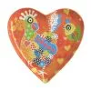Love Hearts Heart Plate 15.5cm Chicken Dance -KITCHENWARE SHOP dx0694
