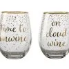 Celebrations Stemless Glass 500ML Set Of 2 Unwine Cloud Gift Boxed -KITCHENWARE SHOP fk0030