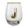 The Letterettes Stemless Glass 500ML J Gift Boxed"" -KITCHENWARE SHOP fk0043
