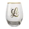 The Letterettes Stemless Glass 500ML L Gift Boxed"" -KITCHENWARE SHOP fk0045