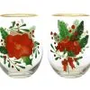 Mistletoe Stemless Glass 500ML Set Of 2 Gift Boxed -KITCHENWARE SHOP fk0063