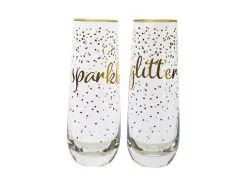 Celebrations Stemless Flute 300ML Set Of 2 Sparkles Glitter Gift Boxed 7 Celebrations Stemless Flute 300ML Set Of 2 Sparkles Glitter Gift Boxed -KITCHENWARE SHOP fk0075 2