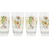 Royal Botanic Gardens Native Blooms Glass Tumbler 400ML Set Of 4 Gift Boxed -KITCHENWARE SHOP fk0082