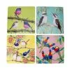 Katherine Castle Bird Talk Cork Back Placemat 29x29cm Set Of 4 Assorted Gift Boxed -KITCHENWARE SHOP gi0335