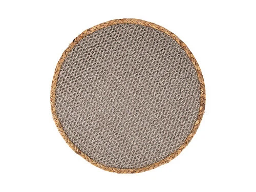 Table Accents Placemat 38cm Round Grey Natural 3 Table Accents Placemat 38cm Round Grey Natural