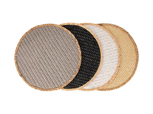 Table Accents Placemat 38cm Round Grey Natural 4 Table Accents Placemat 38cm Round Grey Natural - Image 2