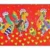 Love Hearts Tea Towel 50x70cm Chicken Dance 2 Love Hearts Tea Towel 50x70cm Chicken Dance -KITCHENWARE SHOP gx0126
