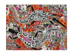 Melanie Hava Jugaig-Bana-Wabu Tea Towel 50x70cm Crocodiles 5 Melanie Hava Jugaig-Bana-Wabu Tea Towel 50x70cm Crocodiles -KITCHENWARE SHOP gx0190 2