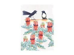 Royal Botanic Gardens Victoria Garden Friends Tea Towel 50x70cm Willy Wagtail