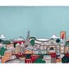 Megan McKean Cities Tea Towel 50x70cm Melbourne -KITCHENWARE SHOP gx0327