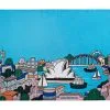 Megan McKean Cities Tea Towel 50x70cm Sydney -KITCHENWARE SHOP gx0328