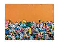 Megan McKean Cities Tea Towel 50x70cm Los Angeles -KITCHENWARE SHOP gx0333 2