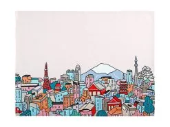 Megan McKean Cities Tea Towel 50x70cm Tokyo -KITCHENWARE SHOP gx0335 2