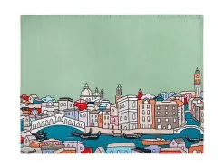Megan McKean Cities Tea Towel 50x70cm Venice -KITCHENWARE SHOP gx0336 2