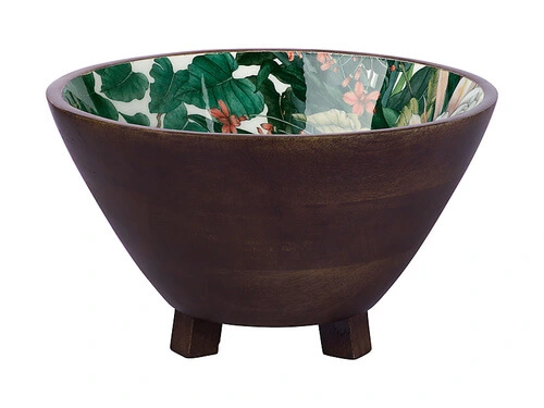 The Blck Pen Night Garden Footed Bowl Enamel Finish 24x14cm 3 The Blck Pen Night Garden Footed Bowl Enamel Finish 24x14cm