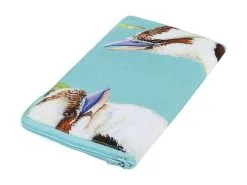 Katherine Castle Bird Talk Tote Bag 40x40cm Kookaburras -KITCHENWARE SHOP gx0516 fold 1