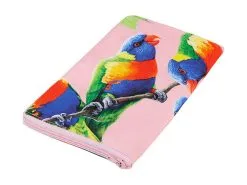 Katherine Castle Bird Talk Tote Bag 40x40cm Rainbow Lorikeets -KITCHENWARE SHOP gx0520 fold 1