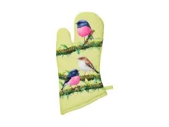 Katherine Castle Bird Talk Oven Mitt Pink Robins