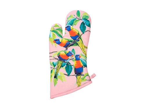 Katherine Castle Bird Talk Oven Mitt Rainbow Lorikeets 3 Katherine Castle Bird Talk Oven Mitt Rainbow Lorikeets