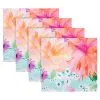 Teas & C's Dahlia Daze Cotton Napkin Set Of 4 45x45cm Sky -KITCHENWARE SHOP gx0589