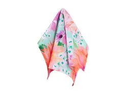 Teas & C's Dahlia Daze Cotton Napkin Set Of 4 45x45cm Sky -KITCHENWARE SHOP gx0589 fold