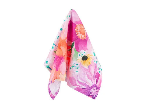 Teas & C's Dahlia Daze Cotton Napkin Set Of 4 45x45cm Pink 4 Teas & C's Dahlia Daze Cotton Napkin Set Of 4 45x45cm Pink - Image 2