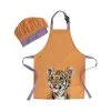 Marini Ferlazzo Wild Planet Kids Apron & Hat Set Tiger -KITCHENWARE SHOP gx0595