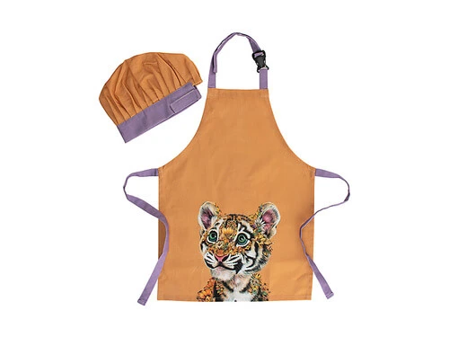 Marini Ferlazzo Wild Planet Kids Apron & Hat Set Tiger 3 Marini Ferlazzo Wild Planet Kids Apron & Hat Set Tiger