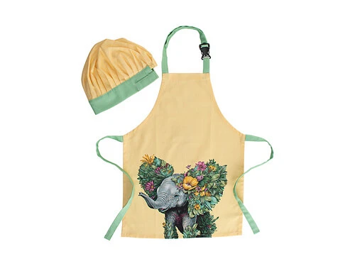Marini Ferlazzo Wild Planet Kids Apron & Hat Set Elephant 3 Marini Ferlazzo Wild Planet Kids Apron & Hat Set Elephant