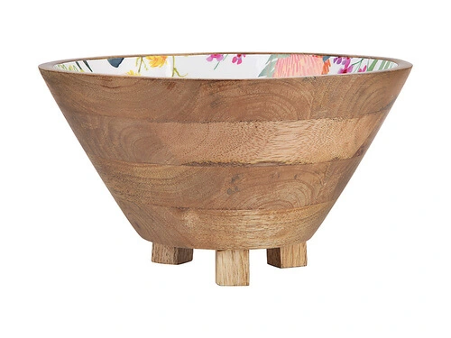 Royal Botanic Gardens Native Blooms Footed Bowl Wood Enamel 24x13.5cm 3 Royal Botanic Gardens Native Blooms Footed Bowl Wood Enamel 24x13.5cm