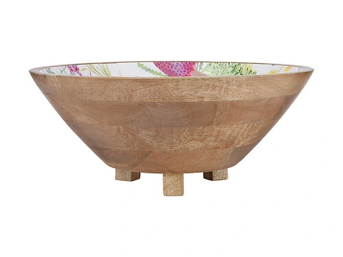 Royal Botanic Gardens Native Blooms Footed Bowl Wood Enamel 30x12.5cm 3 Royal Botanic Gardens Native Blooms Footed Bowl Wood Enamel 30x12.5cm