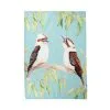 Katherine Castle Bird Talk Tea Towel 50x70cm Kookaburras -KITCHENWARE SHOP gx0691