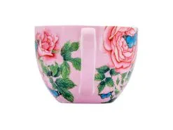 Gabby Malpas Posey Breakfast Cup & Saucer 400ML Cabbage Roses Gift Boxed -KITCHENWARE SHOP hv0307 a3