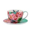 Gabby Malpas Posey Breakfast Cup & Saucer 400ML Camellia Dreams Gift Boxed -KITCHENWARE SHOP hv0310