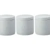 Epicurious Canister 600ML Set Of 3 White Gift Boxed 1 Epicurious Canister 600ML Set Of 3 White Gift Boxed -KITCHENWARE SHOP ia0056