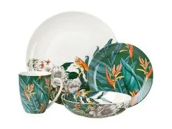 The Blck Pen Night Garden Coupe Dinner Set 16pc Foliage Gift Boxed