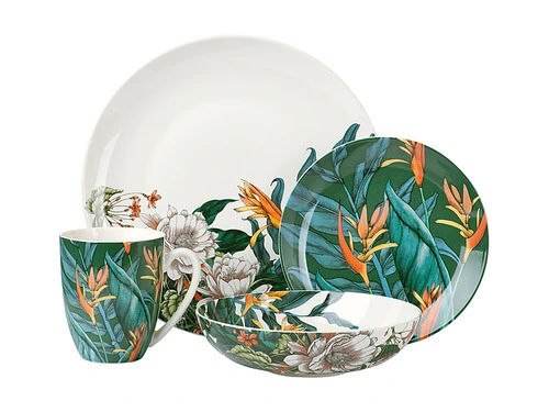 The Blck Pen Night Garden Coupe Dinner Set 16pc Foliage Gift Boxed 3 The Blck Pen Night Garden Coupe Dinner Set 16pc Foliage Gift Boxed