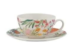 Royal Botanic Gardens Native Blooms Coupe Breakfast Cup & Saucer 400ML