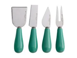 Mezze Cheese Knife Set 4pc Jade Gift Boxed