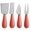 Mezze Cheese Knife Set 4pc Coral Gift Boxed -KITCHENWARE SHOP iz0031