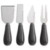 Mezze Cheese Knife Set 4pc Charcoal Gift Boxed -KITCHENWARE SHOP iz0032