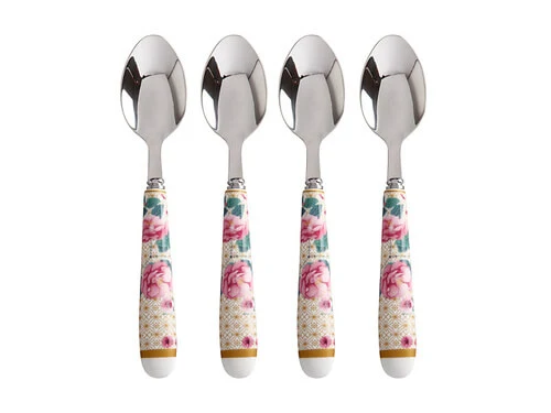 Teas & C's Silk Road Teaspoon Set 4pc White Gift Boxed 3 Teas & C's Silk Road Teaspoon Set 4pc White Gift Boxed