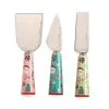 Kasey Rainbow Sparkly Season Cheese Knife Set 3pc Gift Boxed -KITCHENWARE SHOP iz0059