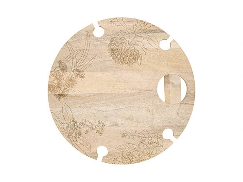 The Blck Pen Golden Summer Round Folding Picnic Table 45x45x24cm 4 The Blck Pen Golden Summer Round Folding Picnic Table 45x45x24cm - Image 2