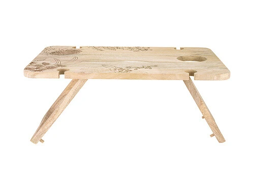 The Blck Pen Golden Summer Folding Picnic Table 58x40x24cm 3 The Blck Pen Golden Summer Folding Picnic Table 58x40x24cm