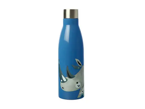 Pete Cromer Wildlife Double Wall Insulated Bottle 500ML Rhino 3 Pete Cromer Wildlife Double Wall Insulated Bottle 500ML Rhino