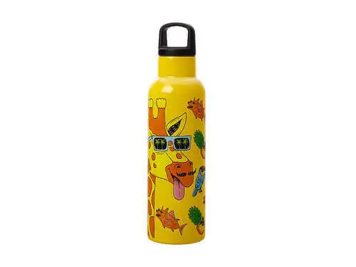 Mulga The Artist Double Wall Insulated Bottle 600ML Giraffe 4 Mulga The Artist Double Wall Insulated Bottle 600ML Giraffe - Image 2